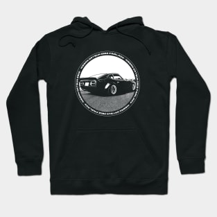 NISSAN DATSUN 280Z FAIRLADY Black 'N White 4 (Black Version) Hoodie